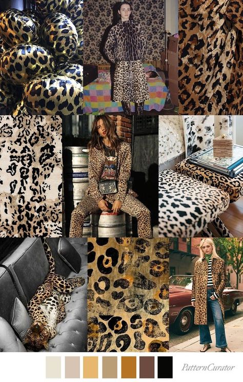 TREND | PATTERN CURATOR - ANIMAL INSTINCTS . FW 2019 Fashion Trend Pattern, Pattern Curator, Fashion Trending Moodboard, Mixing Patterns, Animal Instinct, Color Trends Fashion, Fashion Forecasting, Mood Board Fashion, Print Trends