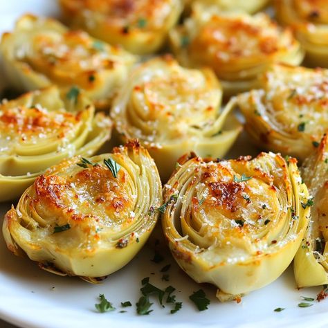 Baked Artichoke Hearts Recipe – Crunchy, Creamy, and Sweet Artichoke Hearts Recipes Canned, Artichoke Hearts Recipes, Baked Artichoke Hearts Recipe, Artichokes Recipes, Baked Artichoke Hearts, Braised Artichokes, Artichoke Hearts Recipe, Roasted Artichoke Hearts, Artichoke Appetizer