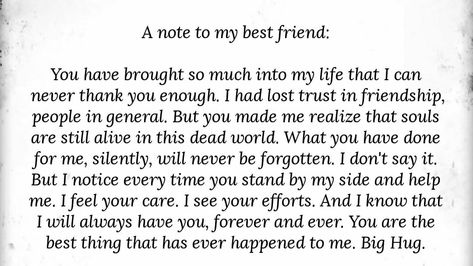 Loving Your Best Friend Quotes Feelings, Friendship Texts Best Friends, Kind Messages To Friends, Letter For Boy Best Friend, Emotional Birthday Letter To Best Friend, One Liner For Best Friend, Friendship Speech, Best Friend Appreciation, Friendship Text