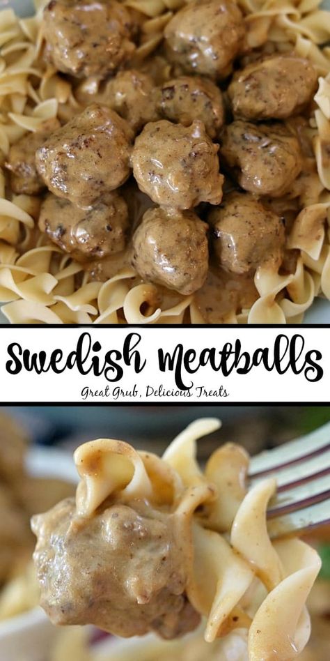 Easy Beef Dinner Recipes, Easy Beef Dinner, Best Swedish Meatball Recipe, Swedish Meatballs Easy, Meatballs And Gravy, Meatball Recipes Easy, Gravy Sauce, Hamburger Recipes, Swedish Meatballs