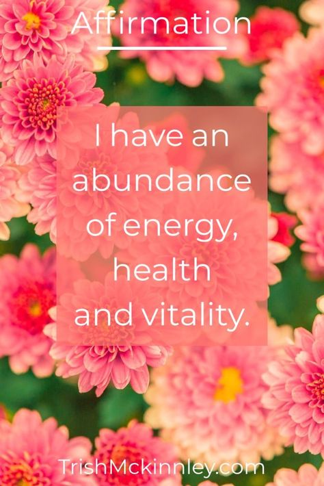 I have an abundance of energy, health and vitality. #affirmation #energy #abundance #mantra #vitality #forgottentoolsoftheuniverse Healthy Affirmations, Health Affirmations, Health And Vitality, Healing Affirmations, Energy Healing Spirituality, Abundance Affirmations, Wealth Affirmations, Daily Positive Affirmations, Law Of Attraction Affirmations