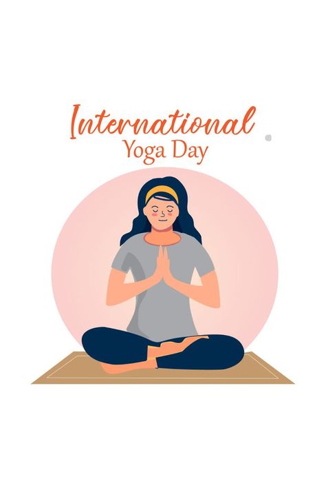 International Yoga Day is celebrated every year on June 21. The United Nations has marked the day to raise awareness about the many benefits of practising Yoga for people all over the world.. Yoga Day Illustration, National Yoga Day, Tenses English, Day Illustration, International Yoga Day, Yoga Day, Social Media Templates, June 21, United Nations