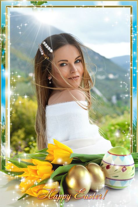 Very positive and bright Easter photo frame with yellow tulips and eggs. Wish a Happy Easter to important people with this photo frame from LoonaPix.com Easter Photo Frames, Have A Blessed Easter, Blessed Easter, Add Photo, Easter Photos, Easter Wishes, Yellow Tulips, Important People, Save Image