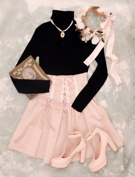 Aesthetic Pink Outfits, Pastel Pink Outfit, Young Outfit, Pink Outfit Ideas, Cute Valentines Day Outfits, Vintage Kawaii, Larme Kei, Pastel Fashion, Kawaii Fashion Outfits