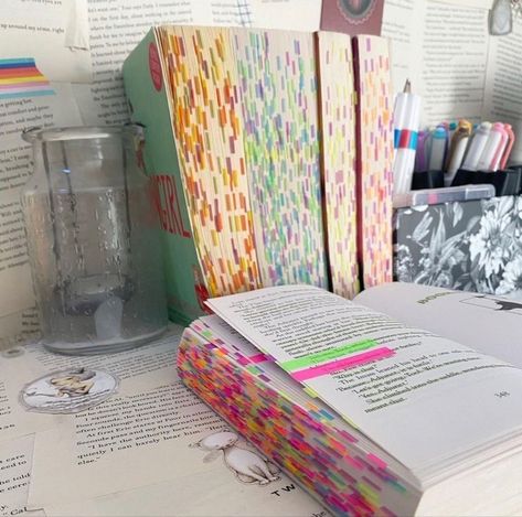 Annotations In Books, Kandi Steiner, Book Annotation Tips, Book Annotating, Bookworm Aesthetic, Annotated Books, Blind Side, Book Tabs, Reading Motivation