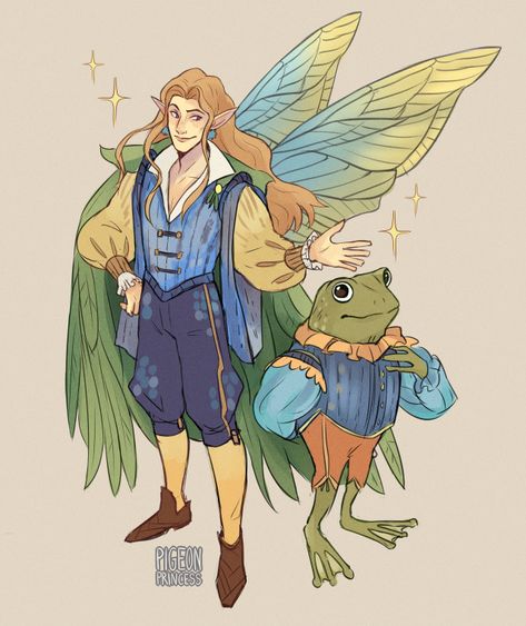 Prince Florian, Male Fairy, Fairy Drawings, Character Design Male, Dnd Characters, Comic Artist, Creature Design, Character Portraits, Creature Art