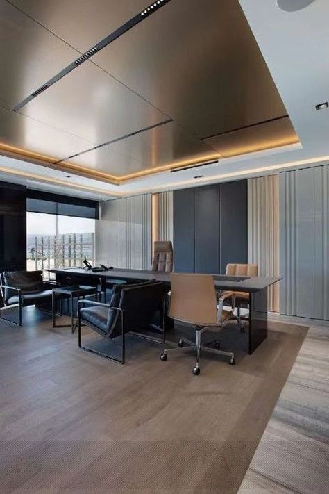 Executive Office Ceiling Design, Ceo Office False Ceiling Design Modern, Ceo Cabin Design, Office Cabin Ceiling Design, Ceo Office Room Luxury, Luxury Office Interior Ceo, Office False Ceiling Design, Ceo Office Design Luxury Modern, Ceo Office Design Luxury