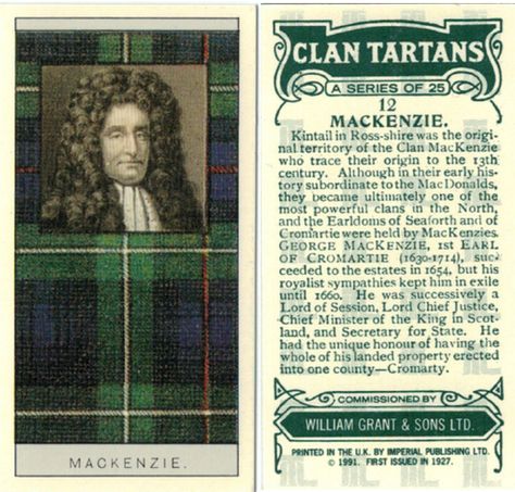 Scottish Tartan Aesthetic, Scotish Highlanders, Clan Symbols, Scottish Folklore, Clan Mackenzie, Scottish Design, Mackenzie Tartan, Family Tree Project, Scottish Ancestry