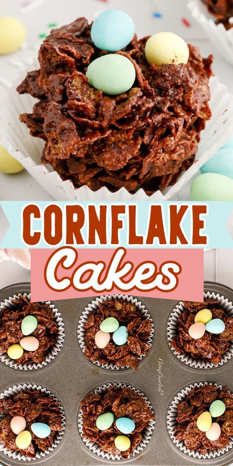 Chocolate Cornflake Clusters, Cornflake Cakes, Chocolate Cornflake Cakes, Cornflake Cake, Flake Recipes, Kid Friendly Party, Rice Crispie, Flake Chocolate, Crunchy Chocolate