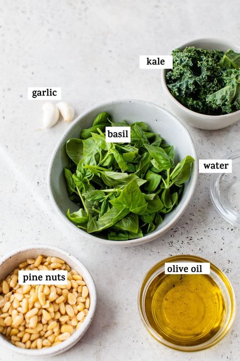 Pine Nut Pesto, Kale Pesto Pasta, Kale Pesto Recipe, Healthy Pesto, Kale Pasta, Easy Delicious Dinners, Kale Pesto, Kale Recipes, Everyday Dishes