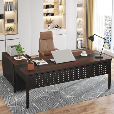 Modern Executive Desk, L Shaped Executive Desk, File Cabinet Desk, Storage Cabinet With Drawers, Executive Office Desk, Home Office Furniture Sets, Mobile File Cabinet, Office Workstations, Lateral File Cabinet