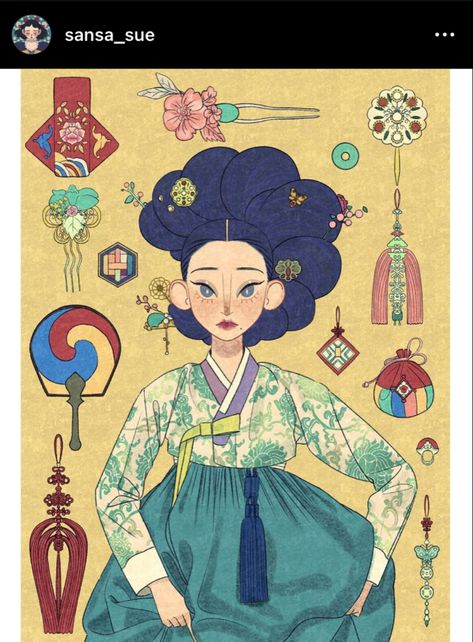 Ancient Korean Art, Hanbok Drawing, Korean Characters, Travel Doodles, Korean Illustration, Instagram Illustration, Korean Hanbok, 카드 디자인, Korean Art