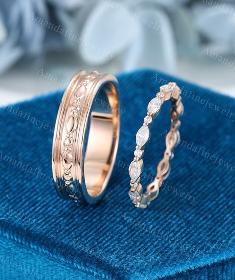 Matching wedding band sets