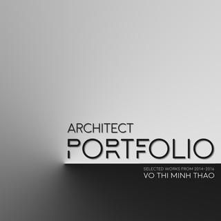 Architect Porfolio by Vo Thi Minh Thao Portpholio Design Cover, Architect Portfolio Design Layout, Architect Portfolio Design, Graphic Design Cover, Portfolio Cover Design, Architect Portfolio, Arch Portfolio, Interior Design Exhibition, Portfolio Designs