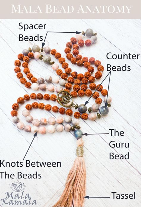 Mala Making, Thread Beads, Yoga Jewelry, Mala Necklace, Diy Schmuck, Mala Beads, Bijoux Diy, Jewelry Tutorials, Spacer Beads