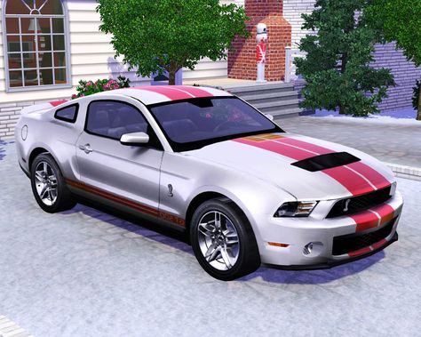 Ford Mustang Shelby Gt, Sims 3 Mods, Modern Muscle Cars, 2010 Ford Mustang, Ford Mustang Shelby Gt500, Shelby Gt, Shelby Gt500, Ford Mustang Shelby, Mustang Cars