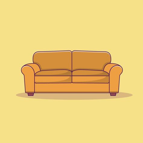 Sofa Vector Icon Illustration. Interior Vector. Flat Cartoon Style Suitable for Web Landing Page, Banner, Flyer, Sticker, Wallpaper, Background Interior Vector, Web Landing Page, Sofa Drawing, Sticker Wallpaper, Illustration Interior, Vector Icons Illustration, House Vector, Pencil Art Drawings, Cartoon Style