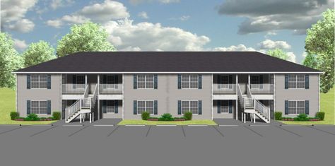 8-unit apartment plan - J778-8 16 Unit Apartment Building Plans, 8 Apartments Building Plan, 8 Plex Apartment Plans, 8 Unit Apartment Building Plans, 6 Unit Apartment Building Plan, 8 Unit Apartment Building, 6 Unit Apartment, Small Apartment Complex Plans, Small Apartment Building Plans