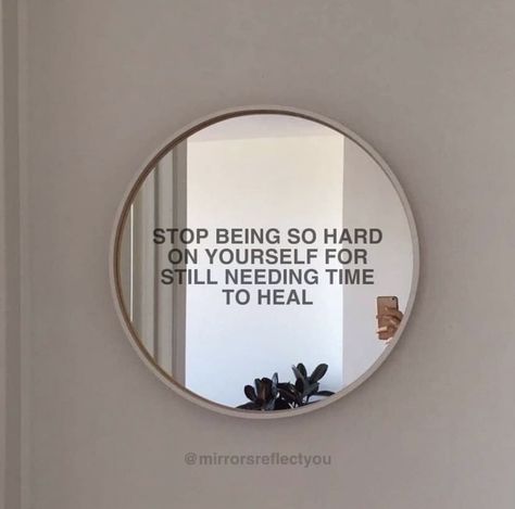 Self Love Mirror, Mirror Affirmations, Random Messages, Mirror Writing, Mirror Quotes, Photo Wall Display, Dont Ever Give Up, Important Quotes, Daily Positive Affirmations