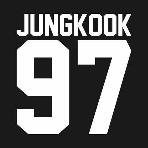 jungkook - Jungkook - T-Shirt | TeePublic Embroidered Tee Shirt, Bts Name, Bts Vkook, Dance Life, Jungkook Abs, Name Design, Jung Kook, Foto Jungkook, Foto Bts