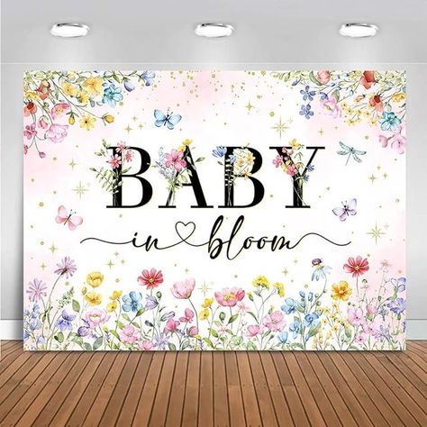 Wildflower Backdrop Baby in Bloom Floral Baby Shower Decorations Girls Butterfly Golden Dot A Little Wildflower is On The Way Decorations for Baby Shower Background Banner - Walmart.com Baby In Bloom Baby Shower Theme Backdrop, Baby In Bloom Backdrop, Wildflower Backdrop, Wildflower Is On The Way, Decorations For Baby Shower, Floral Baby Shower Decorations, Shower Background, Baby Shower Background, Baby In Bloom