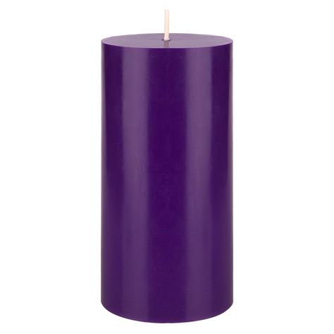 Mega Candles 1 pc Unscented Purple Round Pillar Candle, Hand Poured Premium Wax Candles 3 Inch x 6 Inch, Home D cor, Wedding Receptions, Baby Showers, Birthdays, Celebrations, Party Favors & More Purple Pillar Candles, Custom Wedding Decor, Purple Candles, Candle Burning, Long Lasting Candles, Decorative Candles, Tv Set, Wedding Receptions, Hand Poured Candle