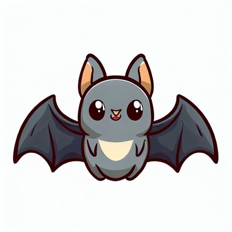 Cute bat cartoon icon illustration Cute Animals Cartoon, Robot Monster, Animals Cartoon, Animal Doodles, Baby Painting, Cute Bat, Cartoon Icons, Icon Illustration, Rock Painting