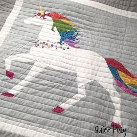 Quiet Play: Rainbow Unicorn Quilt Unicorn Quilts, Story Quilts, Quilt Animals, Unicorn Quilt, Kid Quilts, Girl Quilts Patterns, Unicorn Blanket, Quiet Play, Quilting Designs Patterns