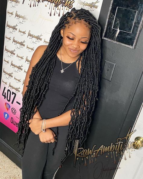 #OTHATSYONNA on Instagram: “Style : Small Soft Locs + Below Butt Length 🤤🤤🥰 • • Click The " Book Now " Button In Bio To Book , Click The " Text " Box If You Have Any…” Bohemian Soft Locs With Curls, Soft Locs Small Parts, Small Soft Locs Long, Soft Locs Back Length, Small Soft Locs, 36 Inches Soft Locs, Knowles’s Soft Locs, Big Box Braids Hairstyles, African Hair Braiding Styles