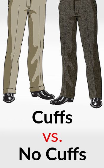 Cuffs or no cuffs? That is the question. Men face a critical decision when purchasing pants. Dress pants have two types of finishes at the bottom - hems and cuffs. Hems are the most common and men usually recognize this kind of style. Hemmed pants have the bottom fabric folded up insi Cuffed Pants Men, Suit Trousers Men, Cuffed Pants Outfit, Mens Cuffed Pants, Pleated Pants Outfit, Gown Pants, Mens Pleated Pants, Mens Tailored Suits, Costume Pants