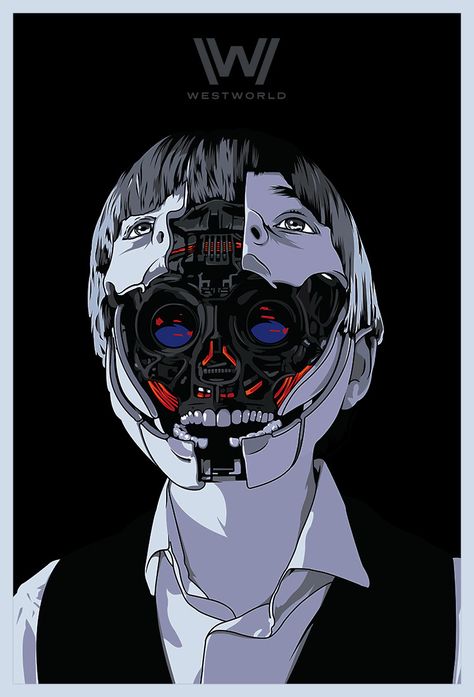 Westworld Tv Series, Westworld Hbo, Indie Game Art, Cyborgs Art, Stranger Things 3, Arte Robot, Arte Cyberpunk, Alternative Movie Posters, Movie Poster Art