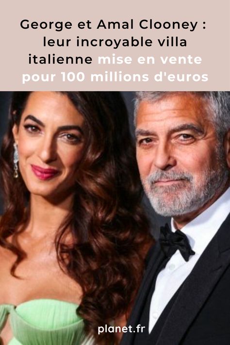 D'après les informations de Page Six, le comédien George Clooney et son épouse Amal auraient mis en vente leur somptueuse villa italienne pour la somme astronomique de 100 millions d'euros. Voici à quoi elle ressemble. ©ABACAPRESS Amal Clooney, George Clooney, Villa, Stars