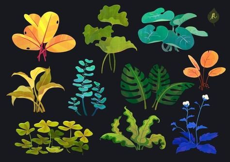 Plant Magic Art, Magical Plants Art, French Animation, Animation Student, Plants Illustration, Plants Art, Props Concept, Plant Drawing, Nature Drawing