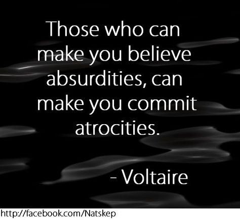 Atheism Quotes, Voltaire Quotes, Trening Sztuk Walki, Make You Believe, Philosophy Quotes, Quotable Quotes, Wise Quotes, Meaningful Quotes, Great Quotes