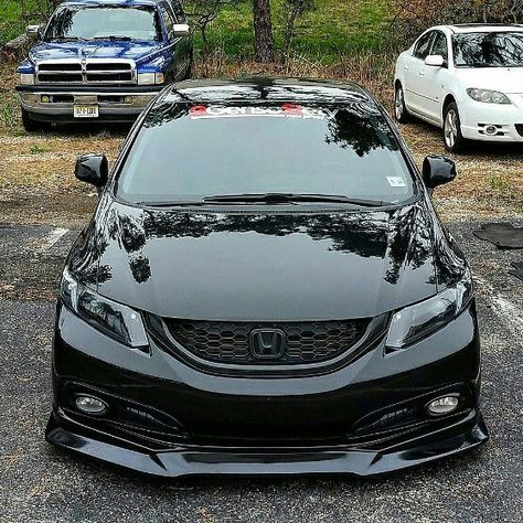 Damn, mean looking!  #mos #murderedoutsociety #murderedout #blackonblack #blackedout #blackcar #honda #civic #si #vtec #dohc #civicsi #vtec_society #dohcvtec #dope #dapper #fresh #illest #clean #cleanasfuck #wax #freshtodeath 2013 Honda Civic Modified, 2015 Honda Civic Modified, Honda Civic 2013 Modified, Honda Civic 2012 Modified, 2012 Honda Civic Modified, Black Honda Civic Aesthetic, 2013 Honda Civic Si, Jamu Gendong, 2012 Honda Civic Si