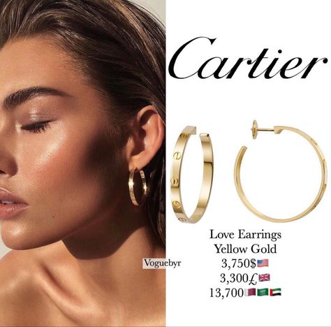 Cartier Love Earrings, Love Earrings, Cartier Love, Stacked Jewelry, Fashion Attire, Outfit Inspo Fall, Mean Girls, Chain Ring, Cartier