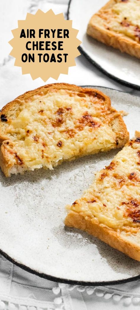 Air Fryer Cheese On Toast, Toasting Bread In Air Fryer, Air Fryer Cheese Toasties, Cheese Toast In Air Fryer, Tower Air Fryer Recipes Uk, Air Fryer Cheese Toast, Air Fryer Toasted Cheese Sandwich, Toast In Air Fryer, Toast Air Fryer