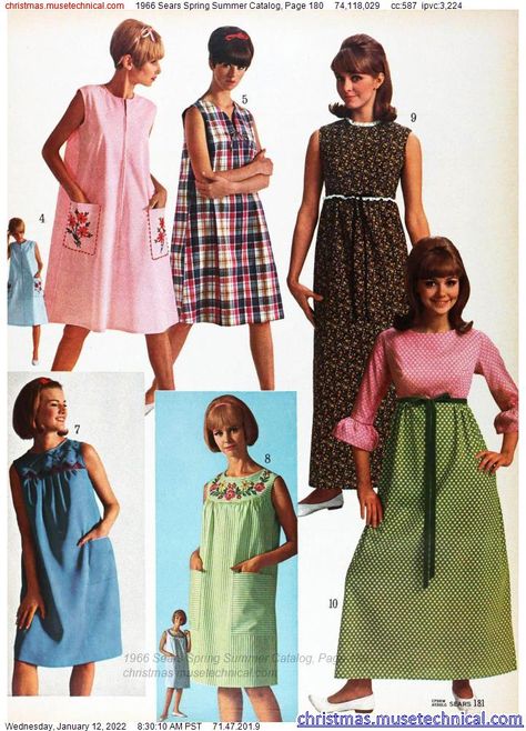 1966 Sears Spring Summer Catalog, Page 180 - Catalogs & Wishbooks Late 60s Fashion, Sears Catalog, 60s And 70s Fashion, Christmas Catalogs, 1980s Fashion, 60s Fashion, 70s Fashion, Fashion History, Fashion Dolls