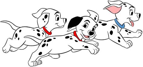 Clip art of dalmatian puppies running #101dalmatians 101 Dalmations Tattoo, Puppy Running Drawing, 101 Dalmatians Drawing, Dalmatians Puppies, Puppies Running, 101 Dalmatians Characters, 101 Dalmatians Art Style, Dalmatian Puppy Illustration, Disney 101 Dalmatians Drawings