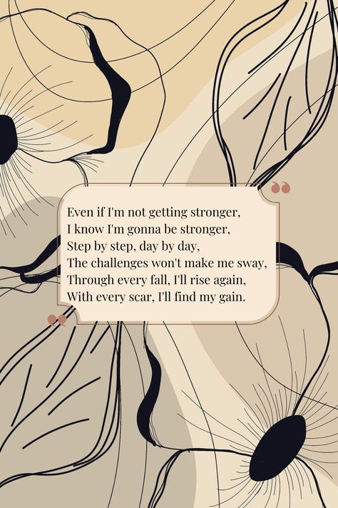 No matter how hard the journey gets, every step brings me closer to my stronger self. It's not about how fast I get there, but about rising every time I fall. Join me in celebrating growth, resilience, and self-love on this empowering journey! 🌿💪💖  #SelfLoveJourney 🌸 #InnerStrength 💪 #GrowthMindset 🌱 #Resilience ✨ #StrongerEveryDay 💫 #Empowerment 🌻 #MentalWellness 🧘‍♀️ #RiseAndThrive 🚀 #PersonalGrowth 🦋 Give Me Strength, Thank You Lord, I Thank You, No Matter How, Inner Strength, Mental Wellness, Growth Mindset, Join Me, I Fall