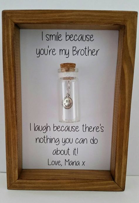 Gift for brother Brother birthday Funny brother gift. Can be what to get boyfriend for christmas | what to get your boyfriend for christmas | what to get your mom for christmas | what to get parents for christmas | what to get parents for christmas dads | what to get for christmas for teens | what to get for christmas for teens 2017 | what to get your brother for christmas | what to get your sister for christmas | what to get brouther for christmass | what to get sister for christmass Gift Ideas For Brother, Homemade Birthday Gifts, Brother Funny, Brother Birthday Gift, Christmas Gifts For Brother, Brother Gifts, Diy Anniversary Gift, Birthday Gifts For Brother, Diy Christmas Presents