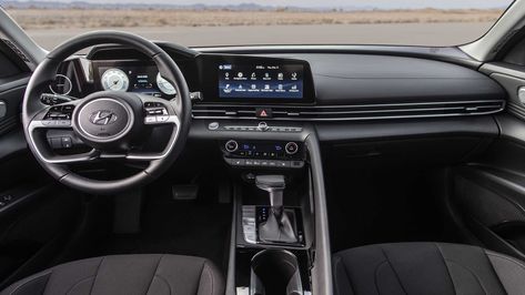 2021 Hyundai Elantra Debuts With Bigger Size, Upmarket Tech Hyundai Elantra 2023, Elantra 2022, Car Organization Diy, Connected Car, Honda Civic Si, Sports Sedan, Infotainment System, Toyota Prius, Cars Organization