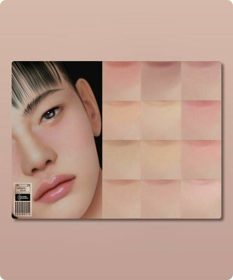 Sims 4 Blush CC: Kija Blush  N20 By Cosimetic Sims 4 Body Blush, Sims Blush, Sims 4 Cc Makeup Blush, Sims 4 Cc Blush, Sims 4 Blush Cc, Female Sims, Sims Stories, Sims 4 Cc Download, Makeup Cc