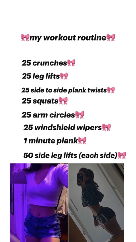 💓💓 Arm Circles, Start Working Out, Side Plank, Leg Lifts, Windshield Wipers, Working Out, Workout Routine, To Start, Twist