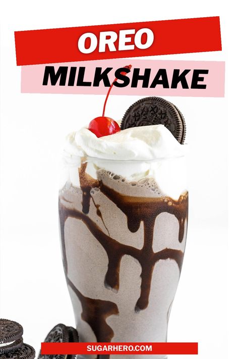 Oreo Milkshake Cookies And Cream Shake, Veggies For Breakfast, New Dessert Recipes, Oreo Milkshake Recipe, Cookies And Cream Milkshake, Hot Tea Recipes, Oreo Shake, Oreo Milkshake, Recipes For Cookies