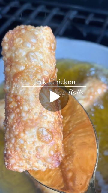 Helena Faustin on Instagram: "How many jerk chicken egg rolls can you eat? I made almost 200 of these jerk chicken egg rolls last week for my live cooking demo and the labor of love was well worth it! At the end of the night, they were all gone! @walkerswood jerk seasoning for the chicken and @pickapeppaofficial for the dipping sauce and everything was finished before the night was over! Comment recipe and I’ll DM you the link to the recipe! . . . #jerkchicken #eggrolls #eggroll #chickeneggroll #jerkchickeneggroll #thatnursecancook . . 🎶: “I’m Coming” by Konshens. I don’t own copyright." Fried Chicken Egg Rolls, Jerk Chicken Eggrolls, Jerk Egg Rolls, Jerk Chicken Egg Rolls Recipes, Egg Roll Wraps Recipe, Jerk Chicken Egg Rolls, Voodoo Egg Rolls Recipe, Chicken Eggroll Recipes, Walkerswood Jerk Chicken Recipe