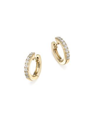 BLOOMINGDALE'S DIAMOND MINI HOOP EARRINGS IN 14K YELLOW GOLD, .15 CT. T.W. - 100% EXCLUSIVE. #bloomingdales # Exclusive Earrings, Belly Button Jewelry, Navel Jewelry, Modern Jewellery, Buy Jewellery Online, Bridal Fashion Jewelry, Mini Hoop Earrings, Popular Jewelry, Ear Piercing