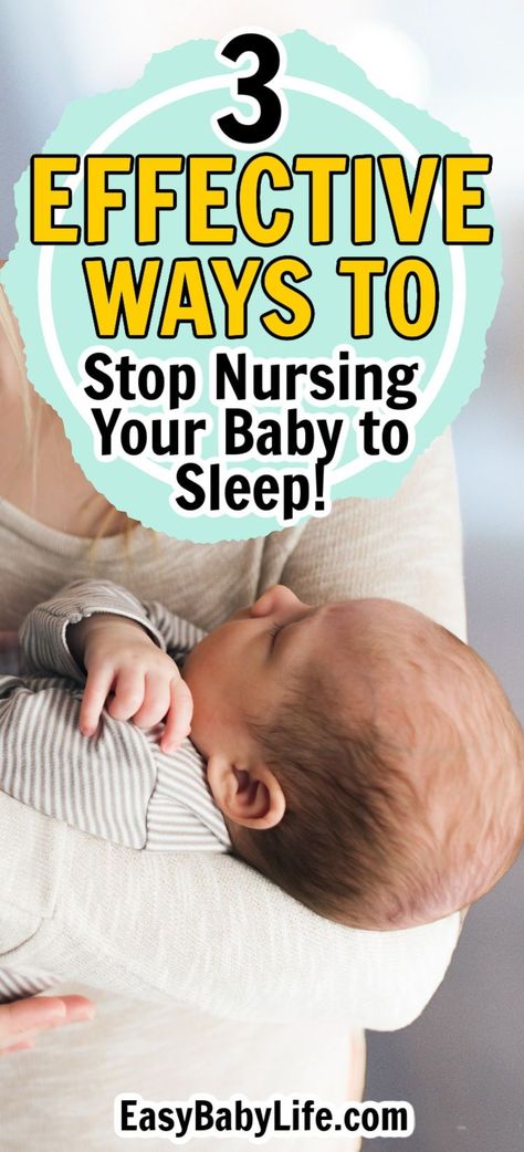 If it is time to stop breastfeeding your baby to sleep, here is how! Getting baby to sleep without the breast doesn't have to be hard. Here's how new moms can stop nursing baby to sleep WITHOUT crying it out. I made my 8-month-old stop breastfeeding at night in only THREE days with method 2!  Perfect for baby sleep schedule, baby advice, sleep training, toddler sleep, night weaning, newborn care, baby routines. breastfeeding tips. Help Baby Sleep Through The Night, Sleep Training Toddler, Baby Routines, Getting Baby To Sleep, How To Breastfeed Newborns, Baby Sleep Routine, Toddler Sleep Training, Gentle Sleep Training, Toddler Bedtime