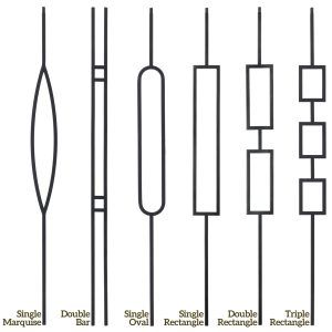 Wrought Iron Design Ideas, Metal Stair Balusters, Iron Spindles On Stairs, Stairs Spindles Ideas, Stair Rails Ideas Banisters, Iron Banisters And Railings, Metal Stair Railing Ideas, Stair Baluster Ideas, Staircase Handrail Ideas