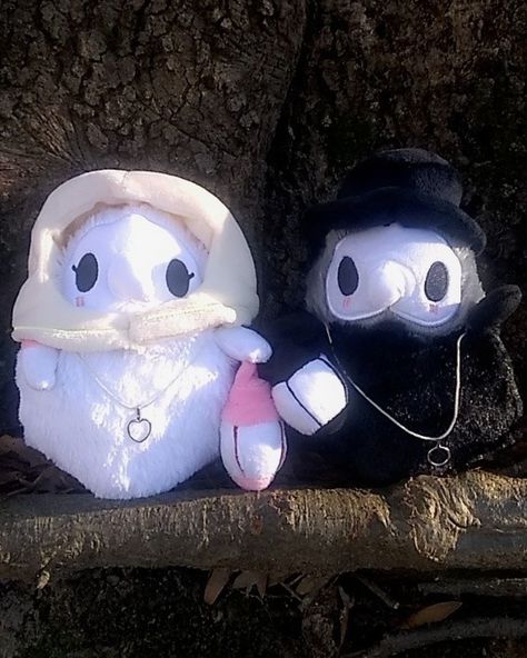 Plague Nurse Plush, Plague Doctor And Plague Nurse, Plague Doctor Plushies, Squishable Plague Doctor, Matching Plushies For Couples, Plague Doctor Plush, Plague Nurse, Creepy Stuffed Animals, Plague Doctors